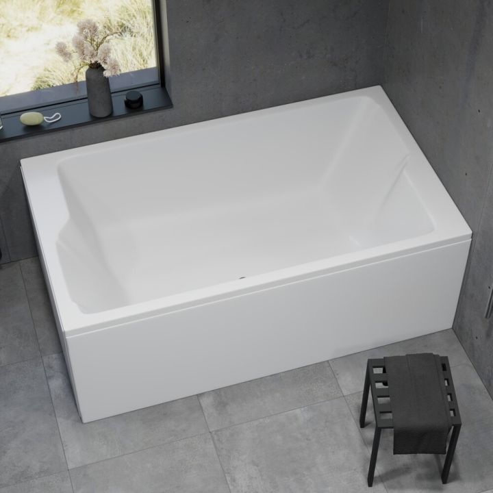 Kylpyamme Camargue Skaraborg Duo valkoinen 170 x 100 x 65 cm