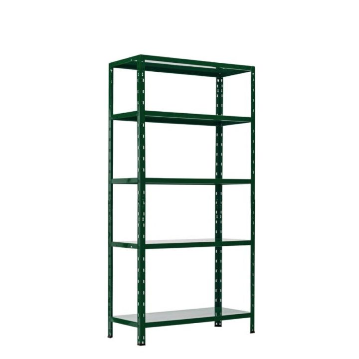 Metallihylly Regalux tummanvihreä 180 x 90 x 40 cm