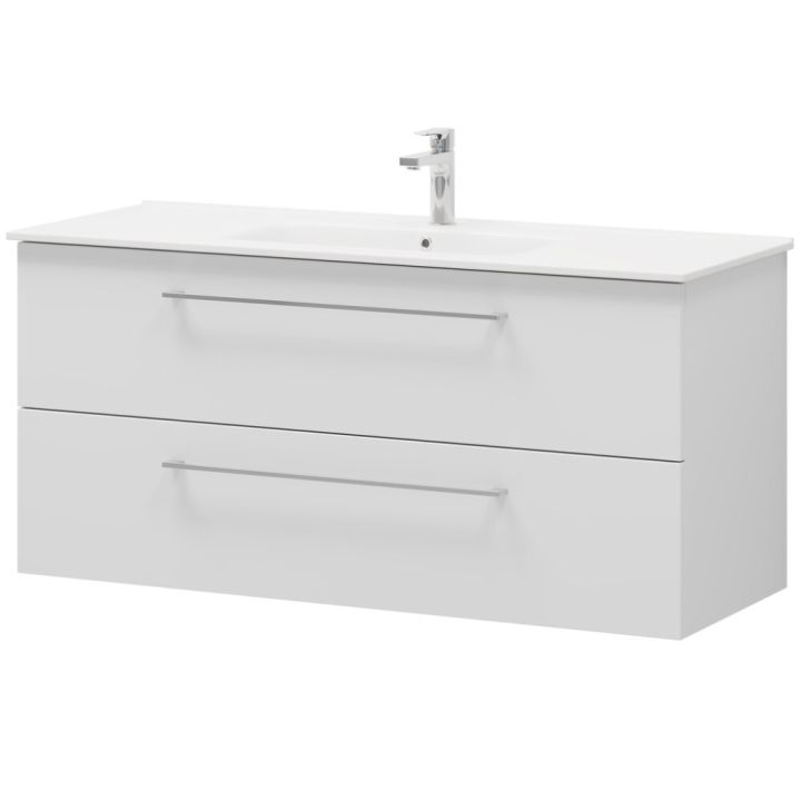 Kalustesetti Camargue Freja mattavalkoinen 120 cm