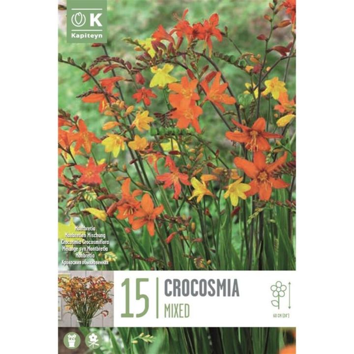 Kevätkukkasipuli Crocosmia Mixed 15 kpl