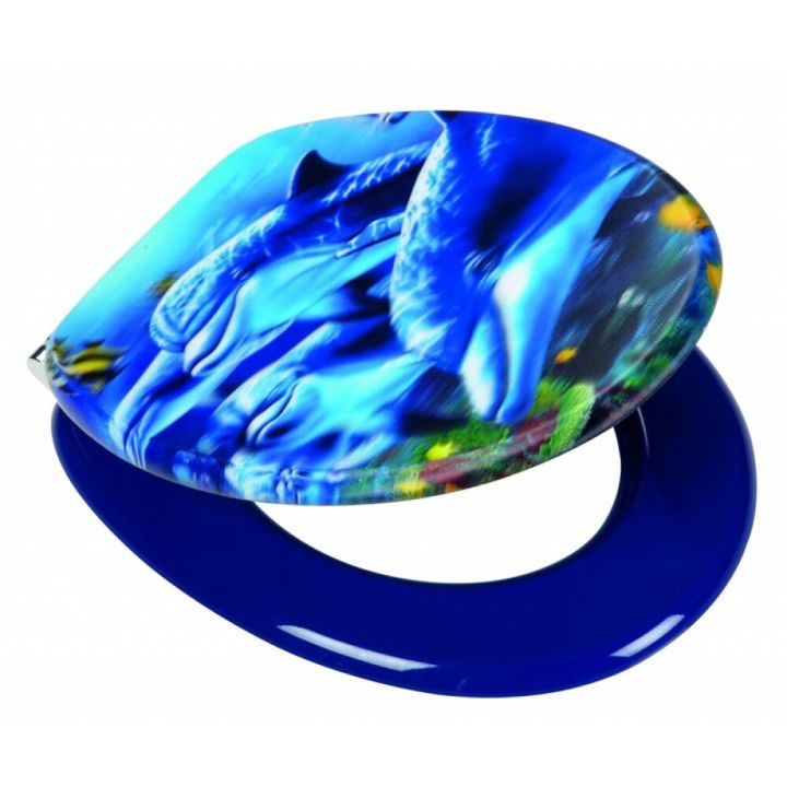 WC-istuinkansi Poseidon Sea Life 3D-efektillä