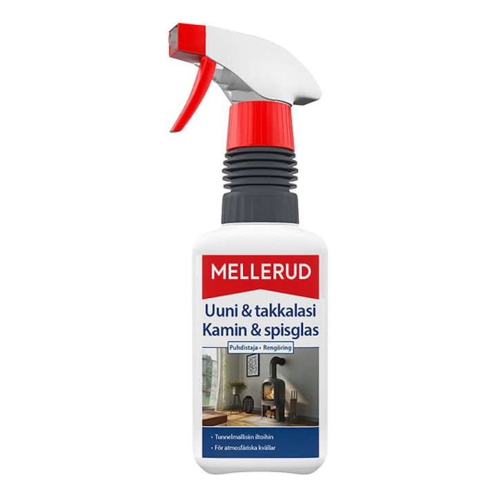 Uuni & takkalasi Puhdistaja Mellerud 500 ml