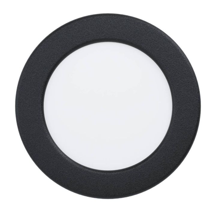 LED-uppospotti Eglo Fueva 6-Z musta Ø 12 cm