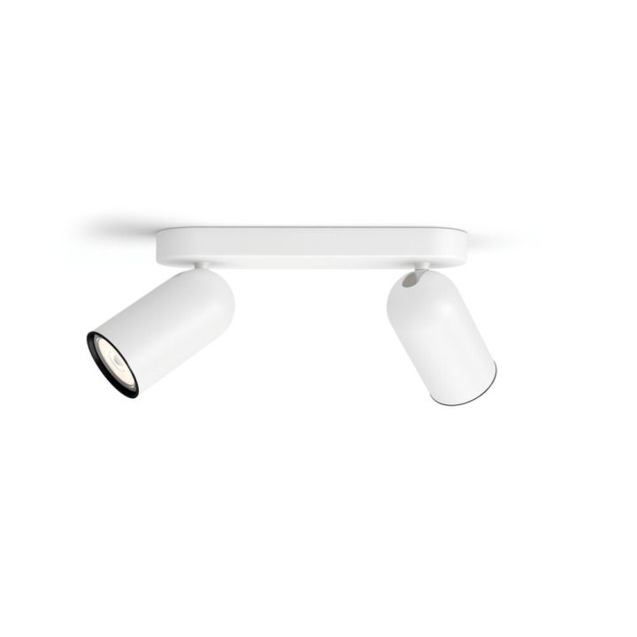 Spottivalaisin Philips Pongee 2-os Valkoinen