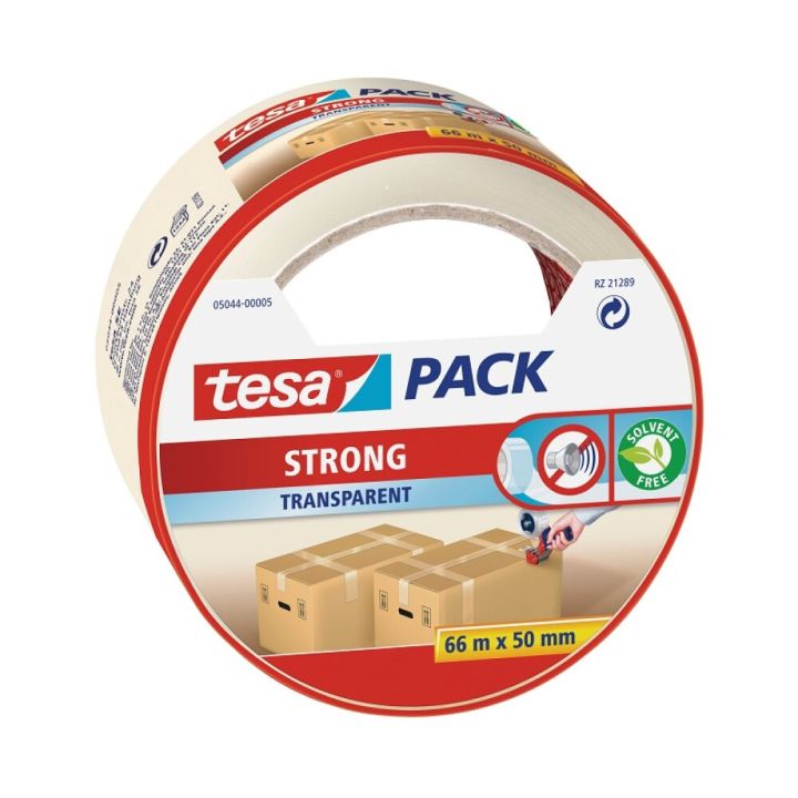Pakkausteippi Tesa 66 m x 50 mm Kirkas