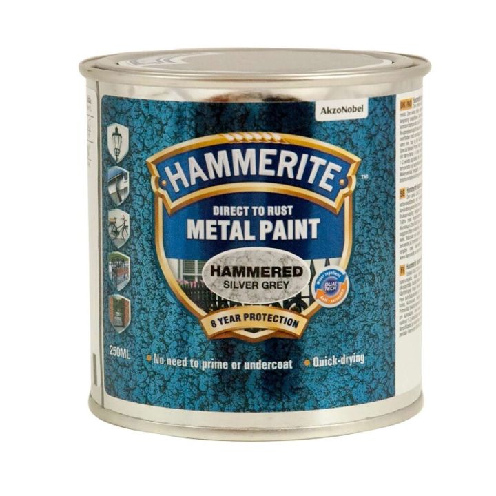 Metallimaali Hammerite Direct to rust hopea 0,25 l