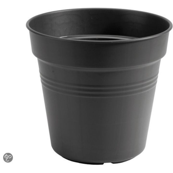 Istutusruukku Elho Green Basics musta 11 cm