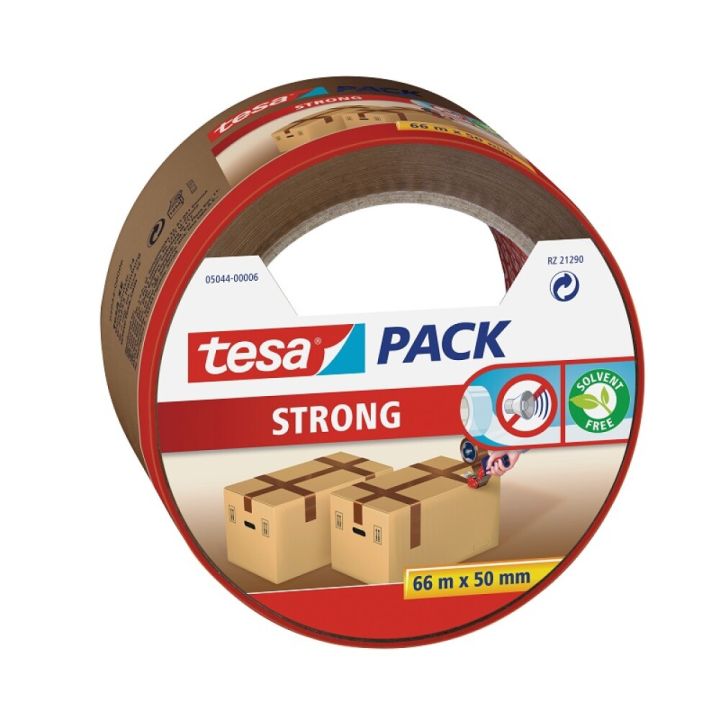 Pakkausteippi Tesa 66 m x 50 mm Ruskea
