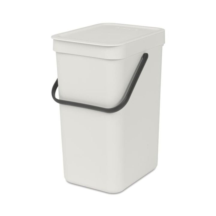 Roska-astia Brabantia Sort&Go 12 l Vaaleanharmaa