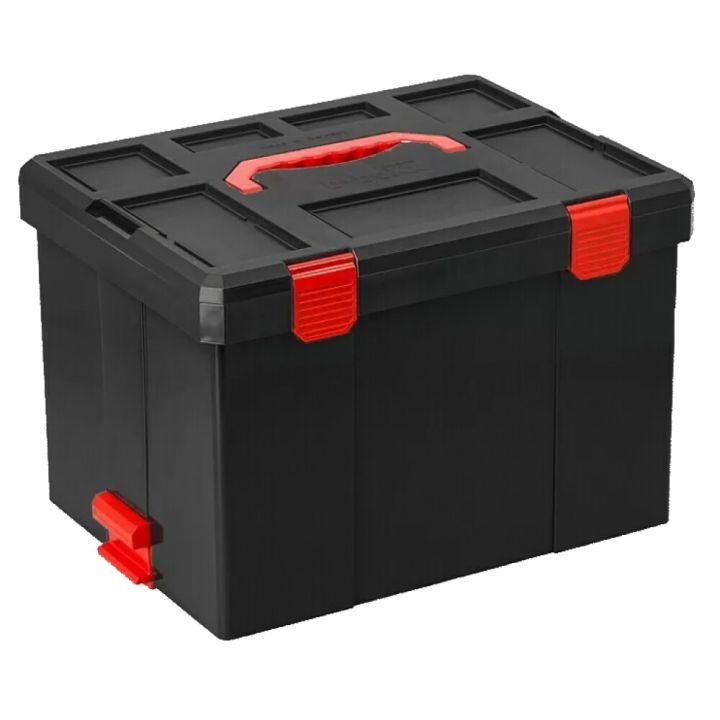 Työkalulaatikko Wisent b-boXx L musta/punainen 482 x 372 x 334 mm