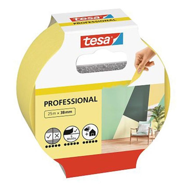 Maalarinteippi Professional Tesa 25 m x 38 mm