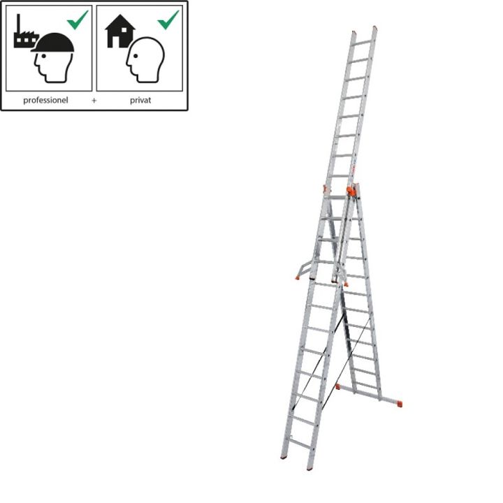 Monitoimitikkaat Krause Tribolo 3 x 10 Alumiini 7,65 m