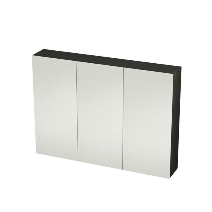 Peilikaappi Riva Camden Mattamusta 90 cm