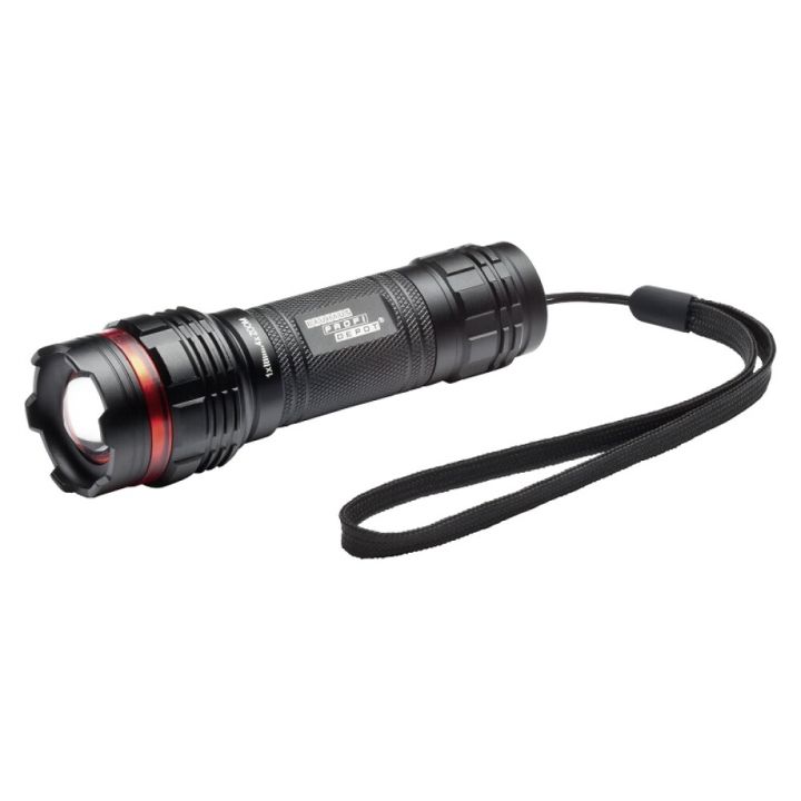 LED-taskulamppu Profi Depot musta KE120 IP44