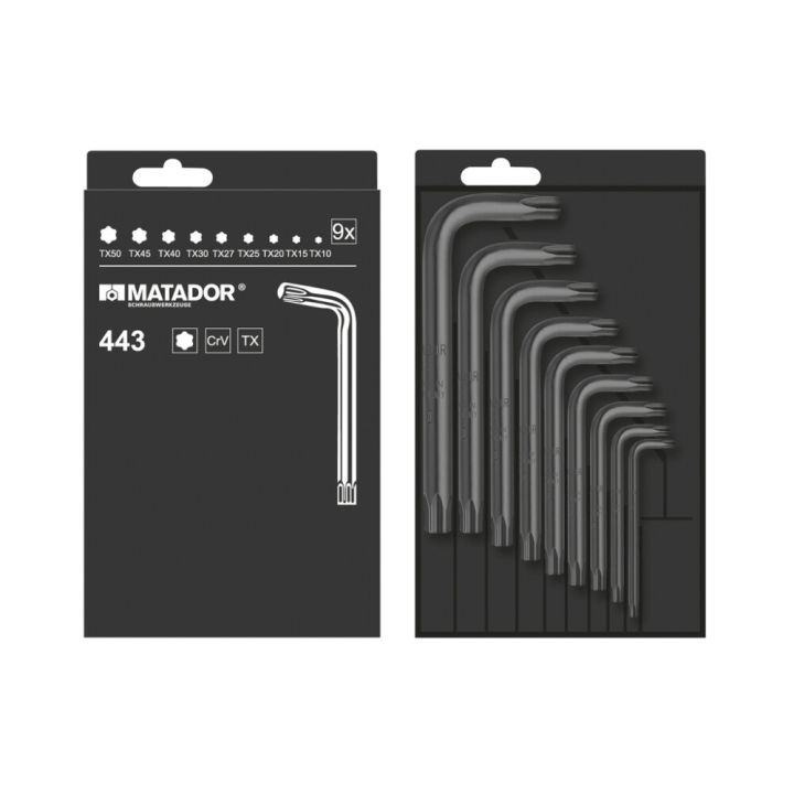 Torx-avainsarja Matador T10–T50 9-os
