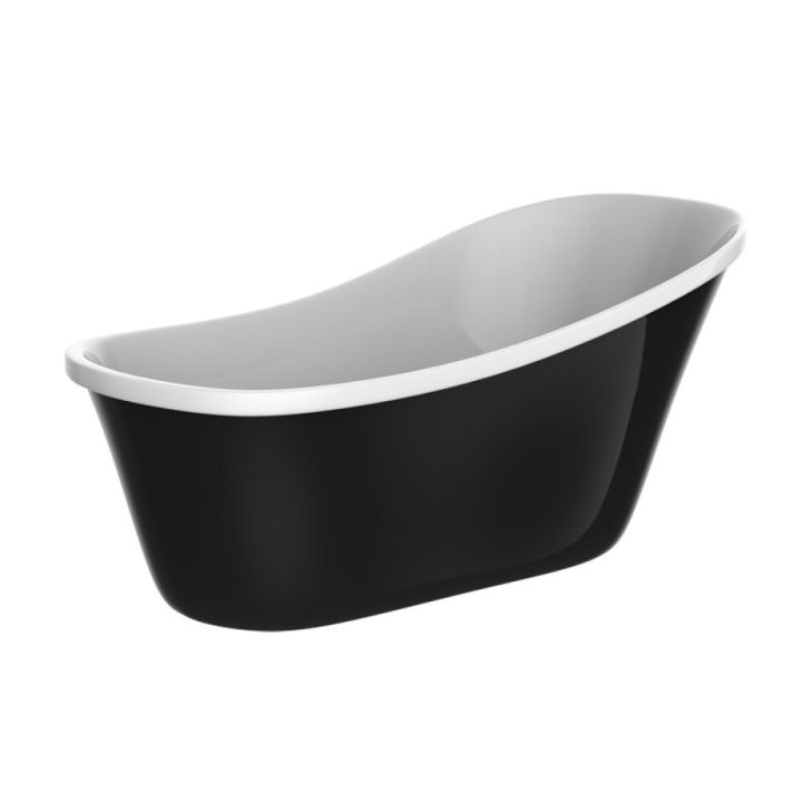 Kylpyamme Camargue Siljan valkoinen/musta 150 x 75 x 70 cm