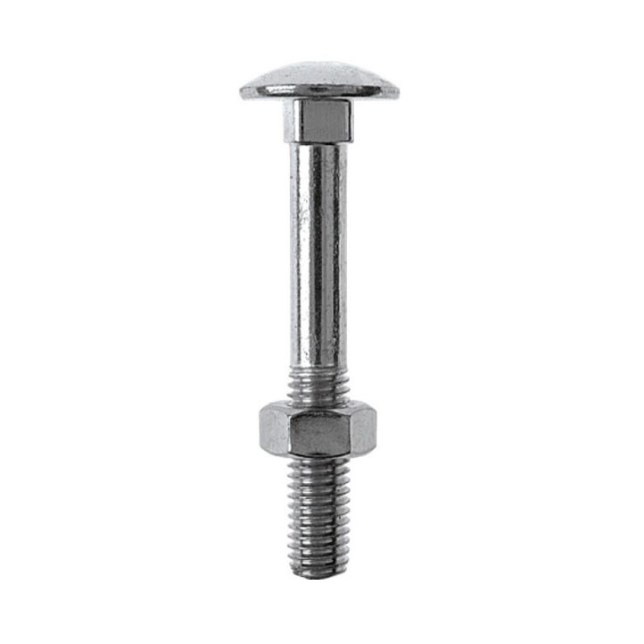 Lukkoruuvi mutterilla Profi Depot DIN 603 sinkitty M6 x 100 mm 100 kpl