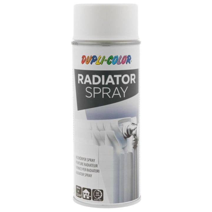 Patterimaali Dupli-Color Radiator Spray semi-matta valkoinen 400 ml