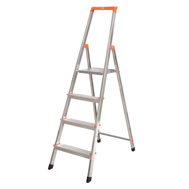 Taloustikkaat Krause Alumiini 4-askelmaiset 2,85 m