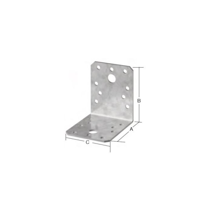 Kulmasidoslevy Valkoinen 50 x 50 x 35 mm