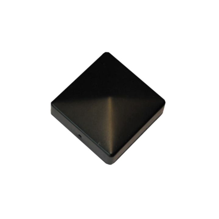 Tolpanhattu ruuvattava musta 97 x 97 mm