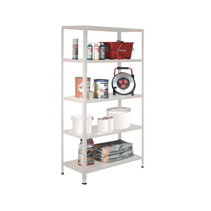 Metallihyllykkö Regalux Valkoinen 188 x 100 x 45 cm