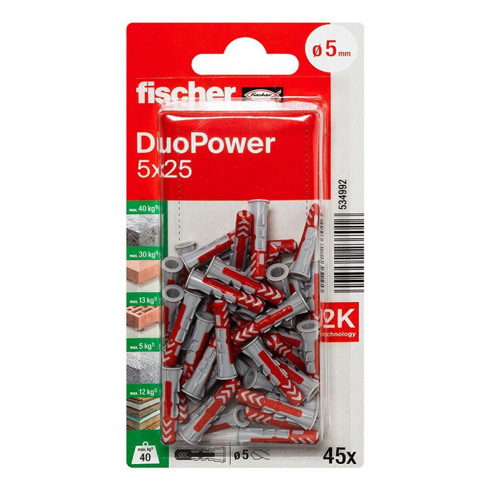 Tulppa Fischer Duopower 5 x 25 K
