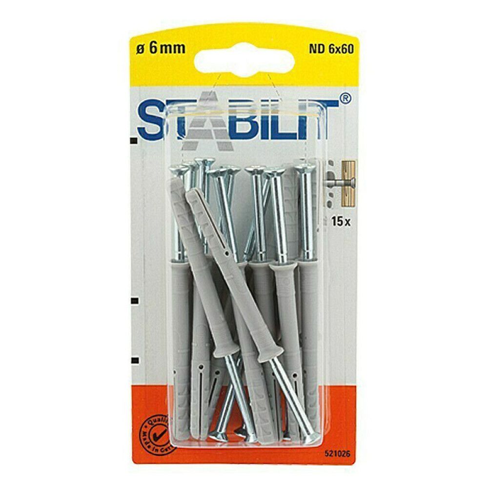 Naulatulppa Stabilit ND 6 x 60 mm 15 kpl/pkt
