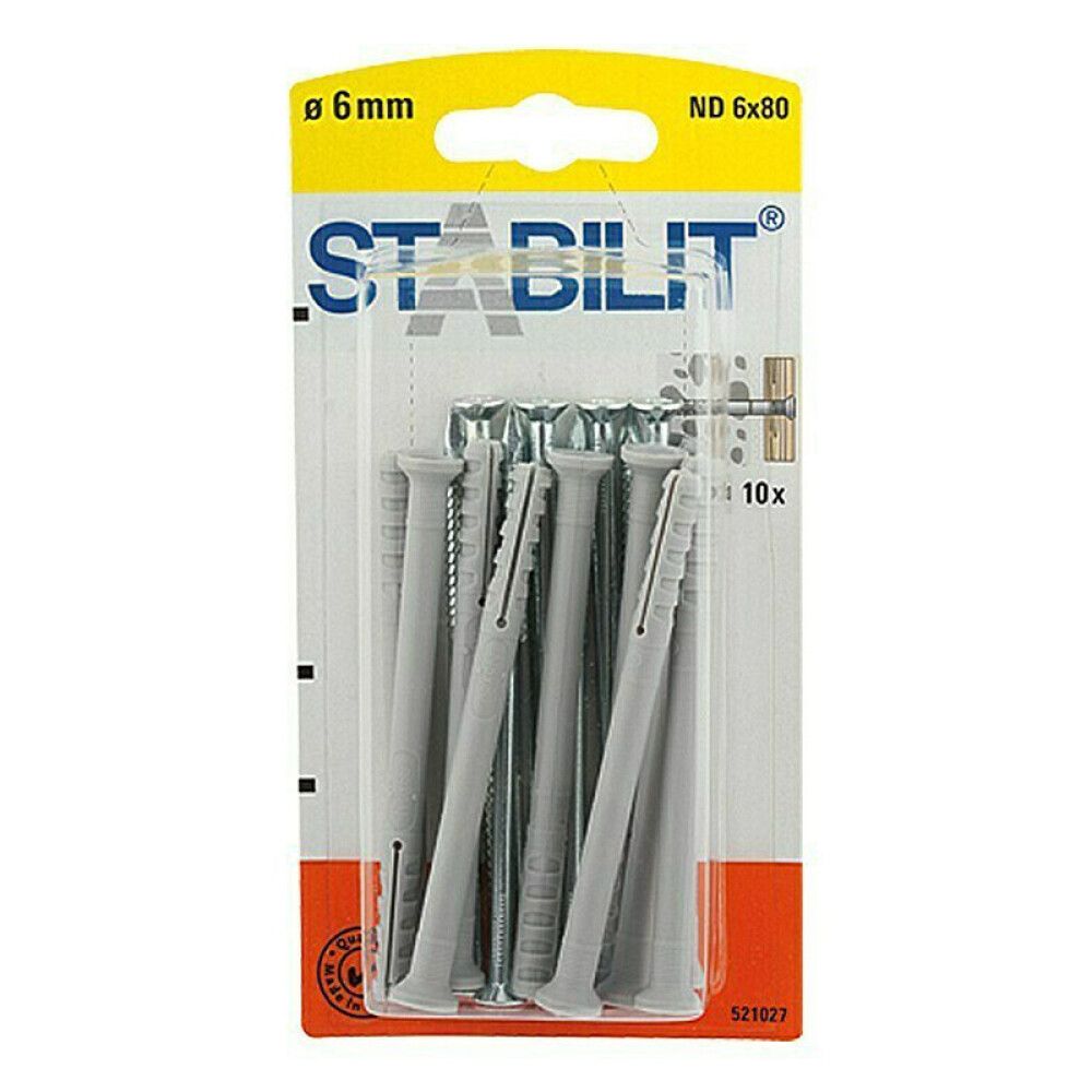 Naulatulppa Stabilit ND 6 x 80 mm 10 kpl/pkt