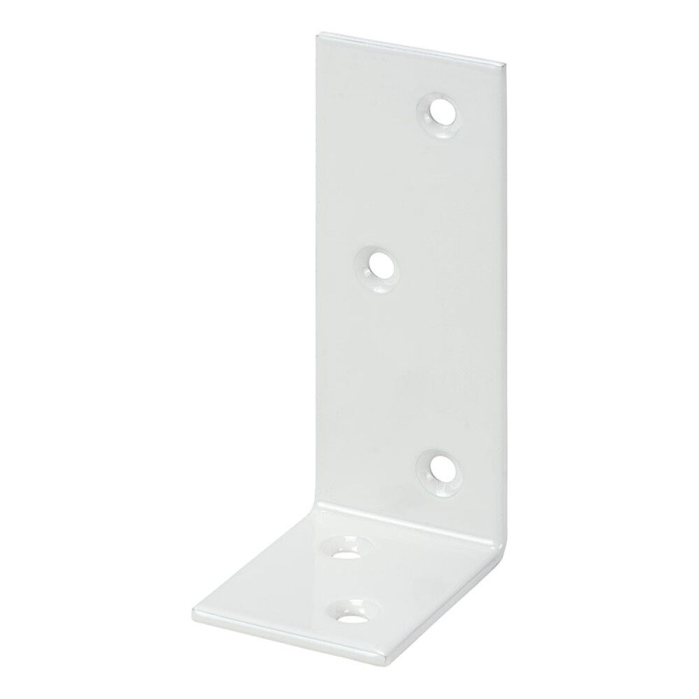 Kulmarauta 100 x 75 x 30 mm teräs valkoinen