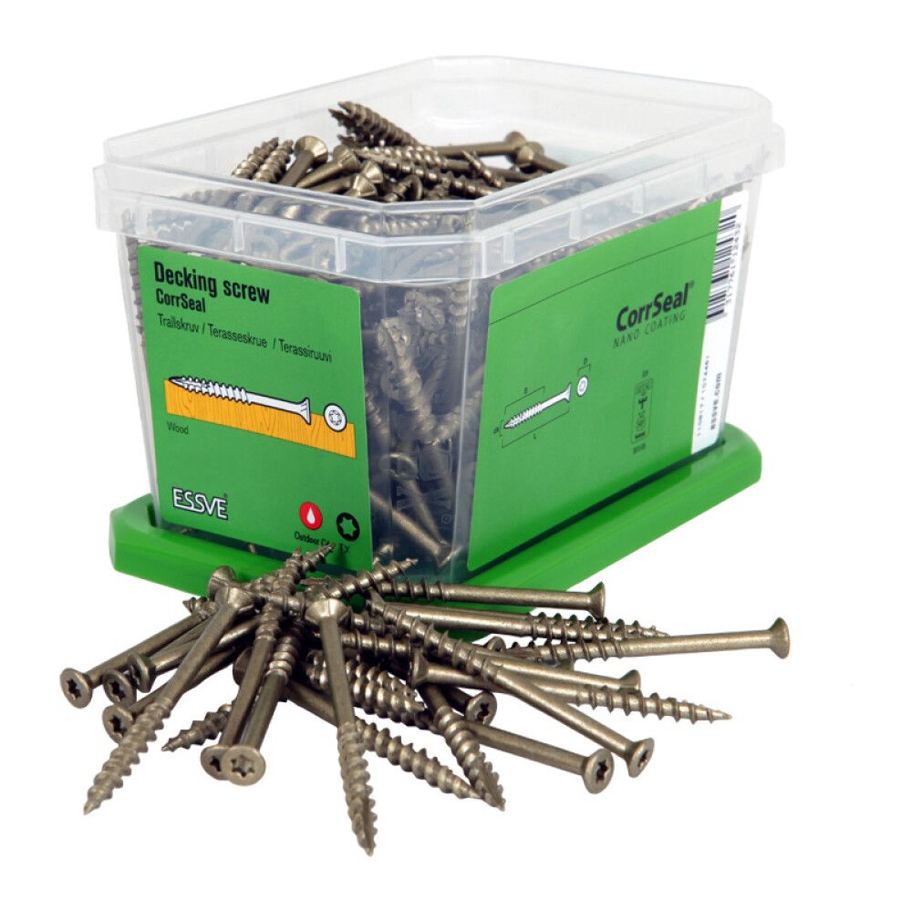 Terassiruuvi Essve Classic TX20 4,8 x 75 mm 250 Kpl