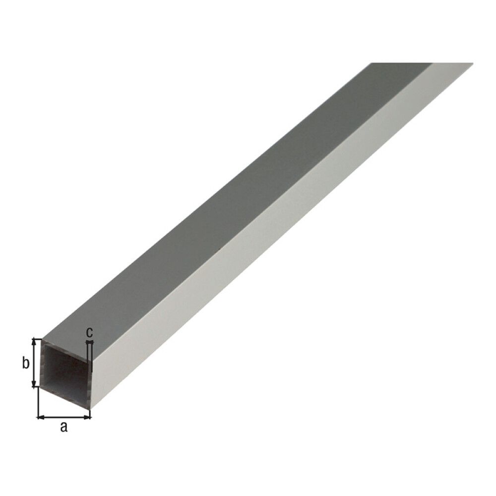 Nelikulmaputki Alumiini 40 x 40 x 2000 mm