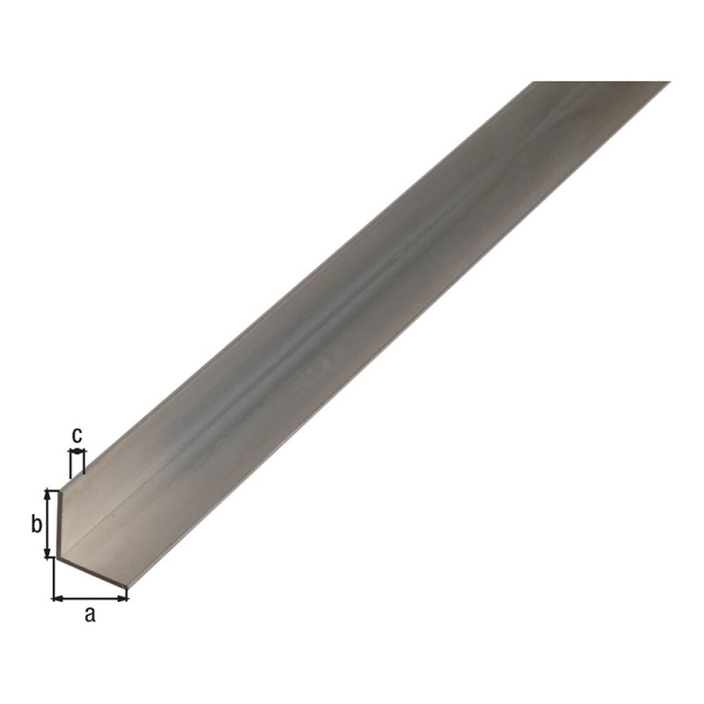 Kulmaprofiili tasasivuinen alumiini 50 x 50 x 3 mm 2 m