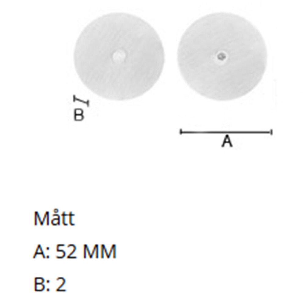 Peitekilpi Beslagsboden B239SNS Harjattu ruostumaton teräs 52 mm