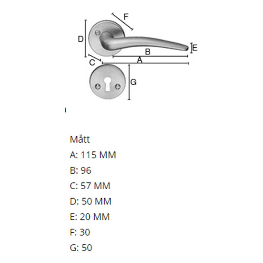 Väliovenpainike Beslagsboden SPAR B284PNS Kiillotettu Messinki PVD