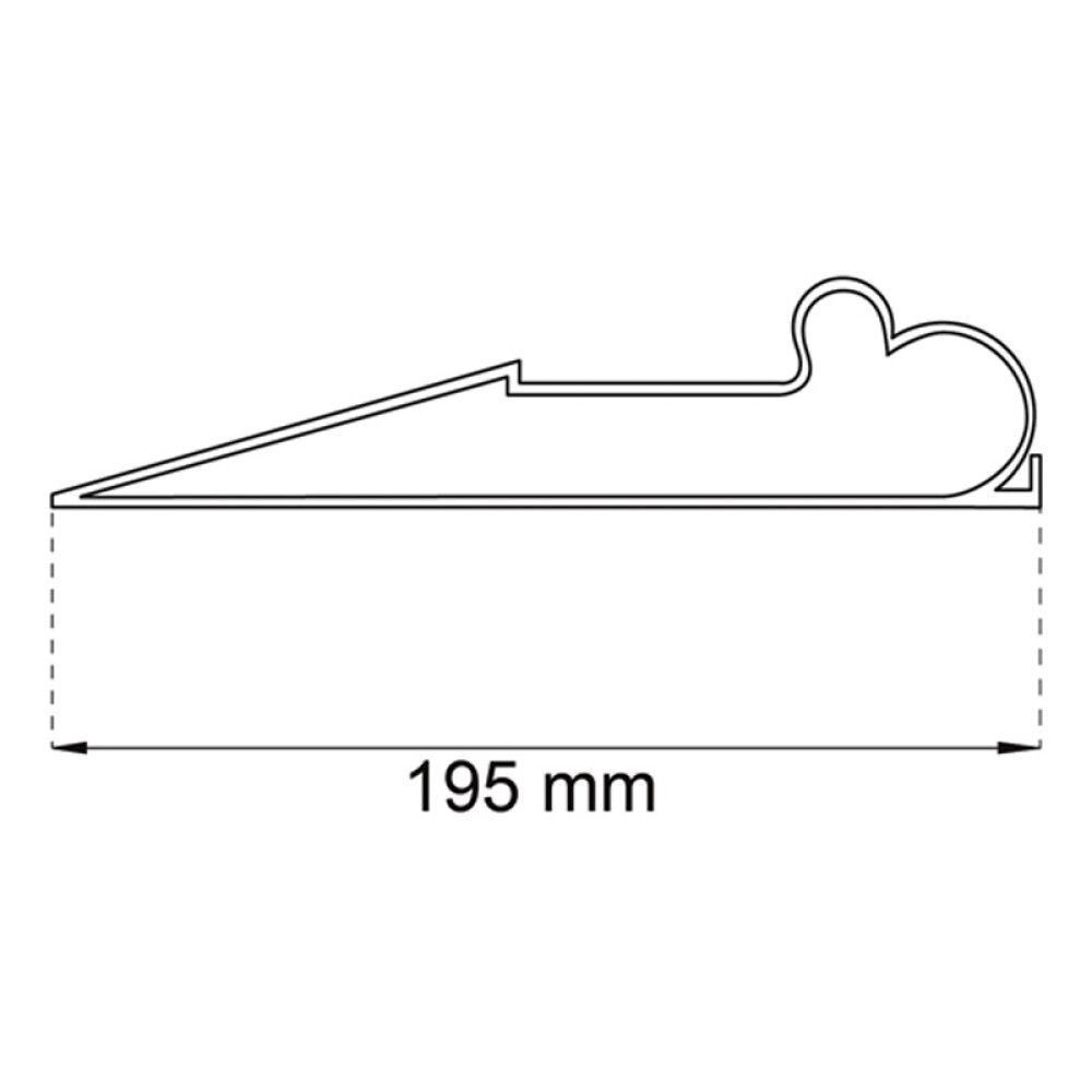 Ovikiila Habo 2380 harmaa 195 mm