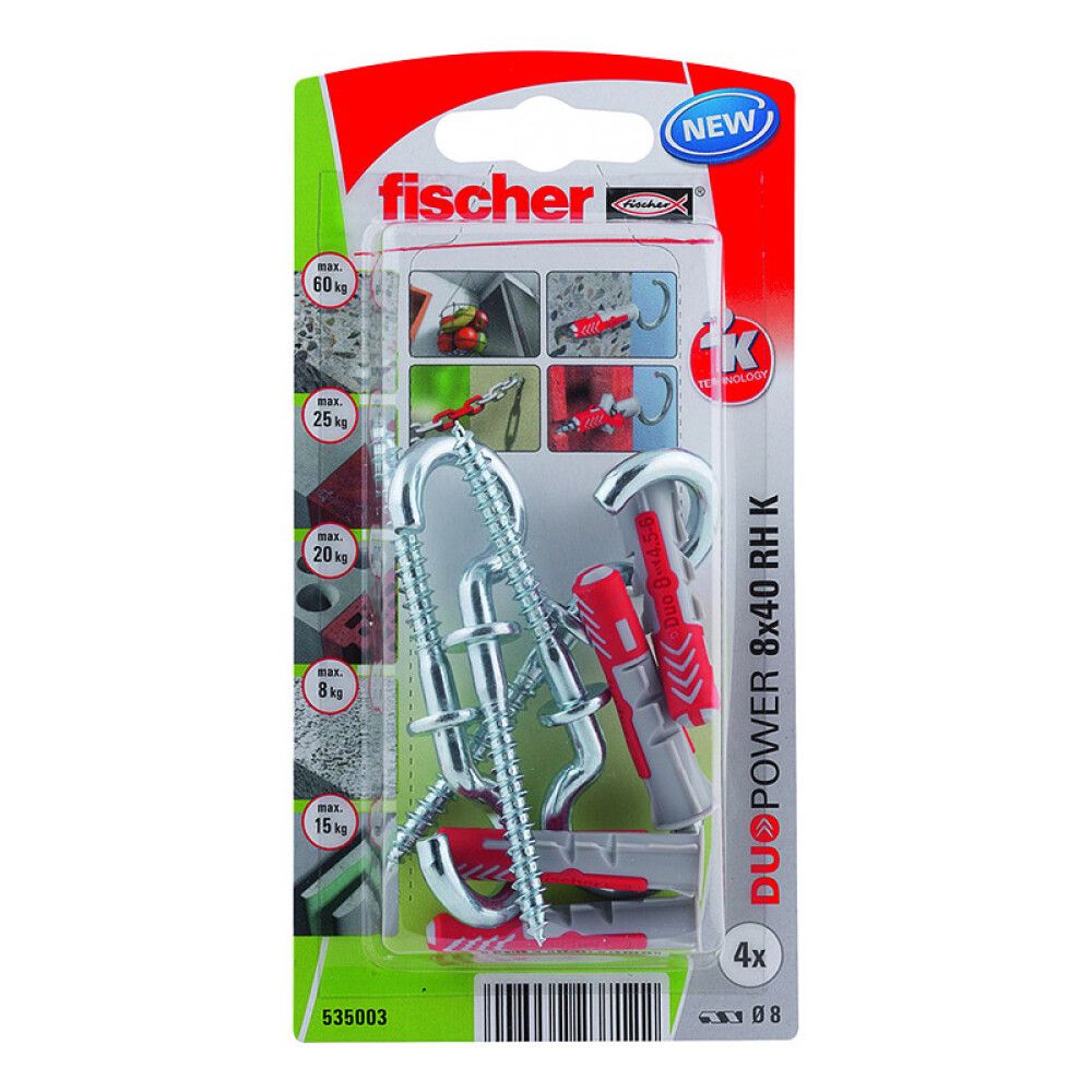 Tulppa avokoukulla Fischer Duopower 8 x 40 RH K