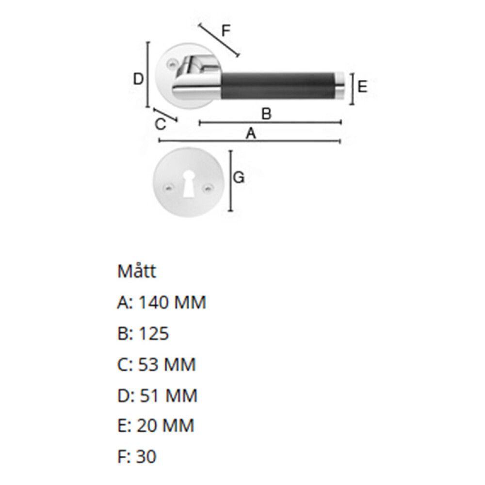 Väliovenpainike Beslagsboden B868BKN Kiillotettu Kromi/Musta Maalattu Teräs