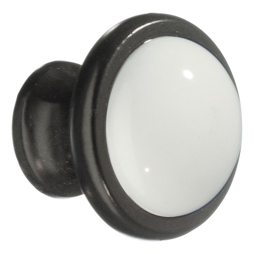 Nuppi Beslagsboden Tradition BB430 38 mm Musta/posliini