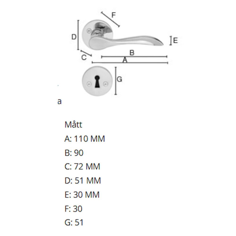 Väliovenpainike Beslagsboden Design B857PN Kiiltävä messinki