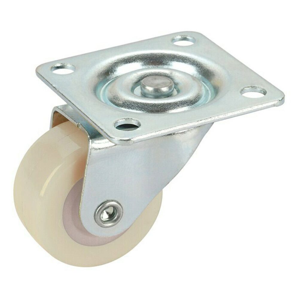 Kääntöpyörä Ø 30 mm Valkoinen