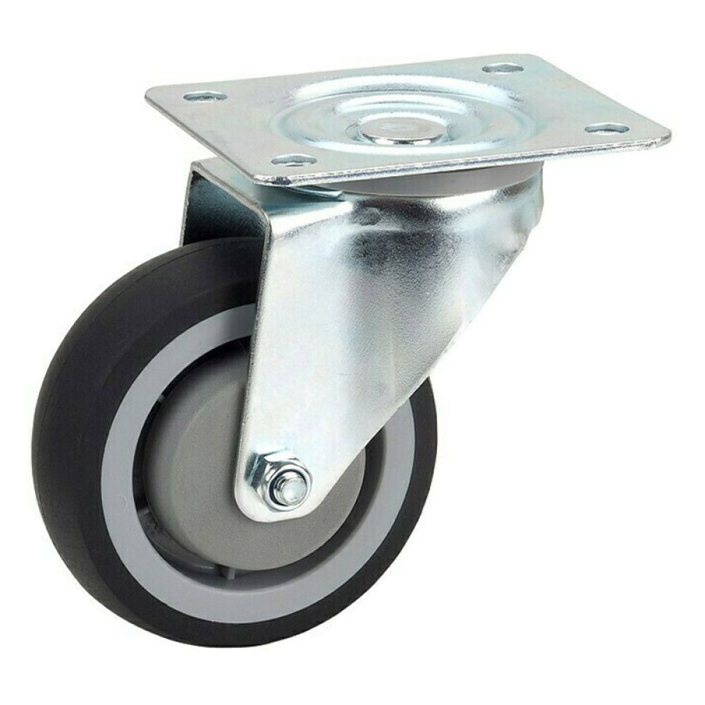 Kuljetuspyörä Kääntyvä Ø 100 mm Musta/Harmaa