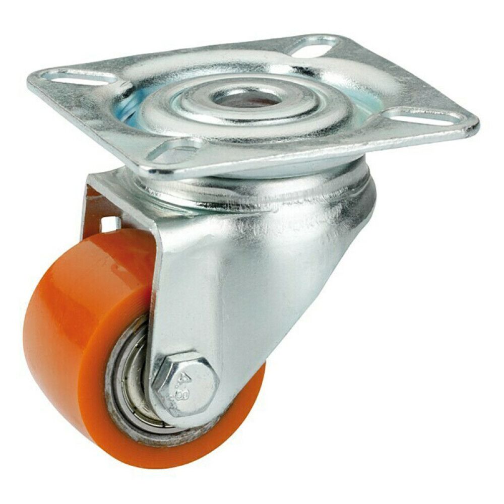 Kuljetuspyörä Kääntyvä Ø 35 mm Oranssi