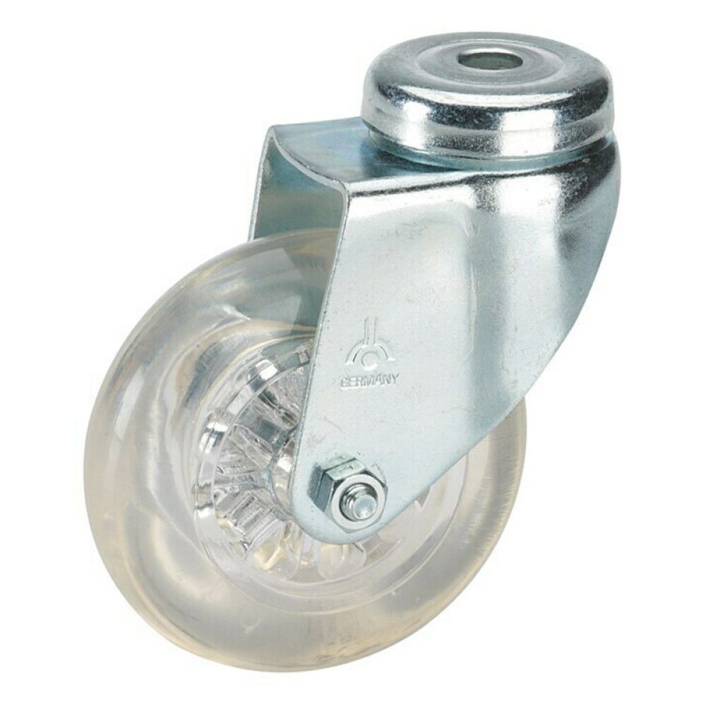 Kalustepyörä Ø 50 mm Läpinäkyvä