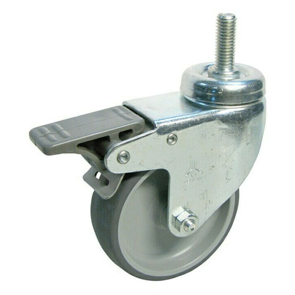 Kalustepyörä Kääntyvä Jarrulla Ø 75 mm Harmaa