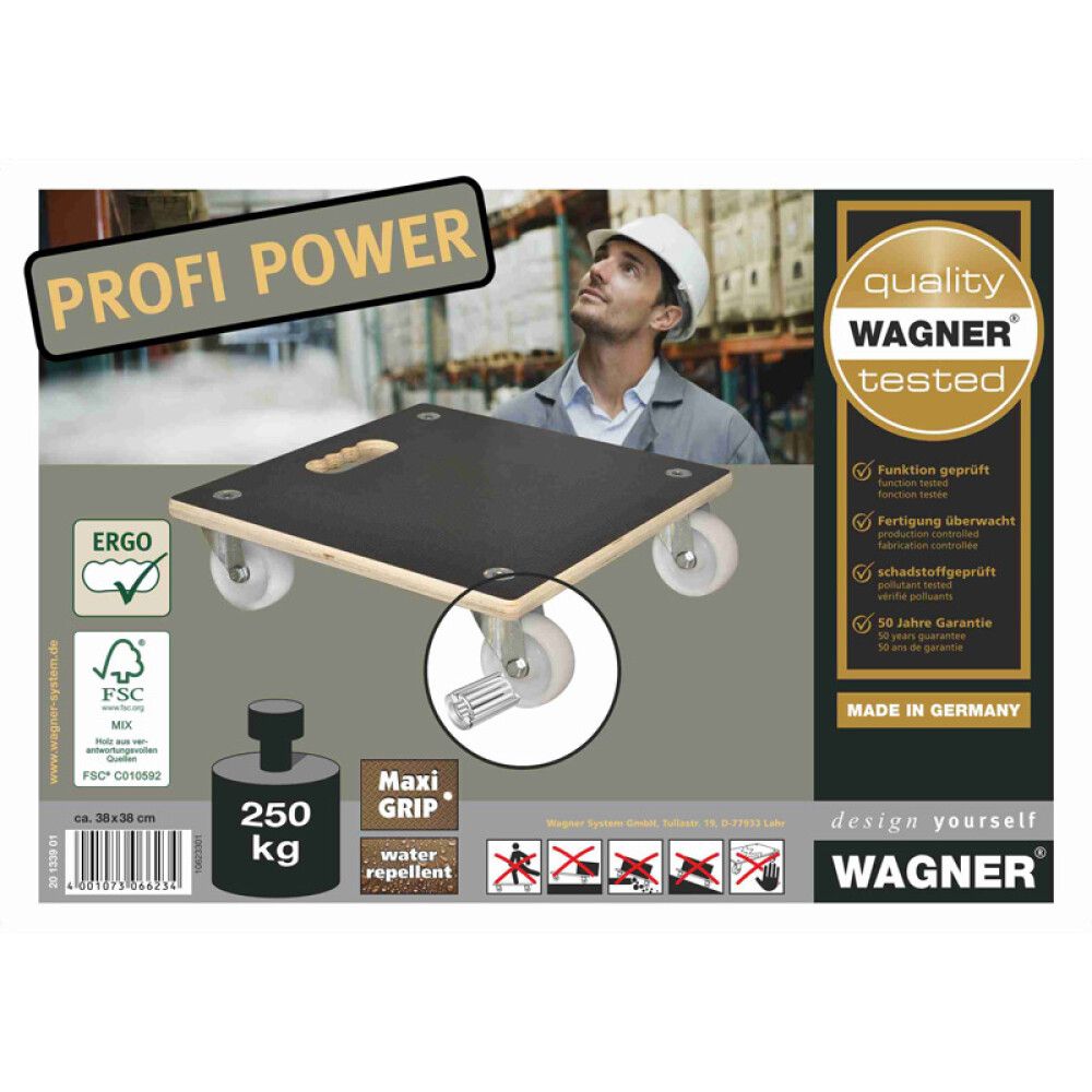 Kuljetusalusta MM 1339 38 x 38 cm 300 kg