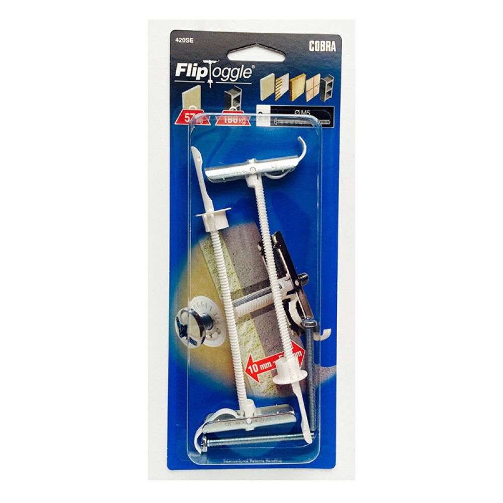 Naula-ankkuri Cobra FlipToggle 420S 2 kpl/pkt