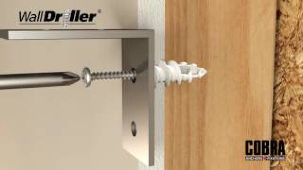 Kipsilevytulppa Cobra 013T valkoinen 200 kpl/pkt