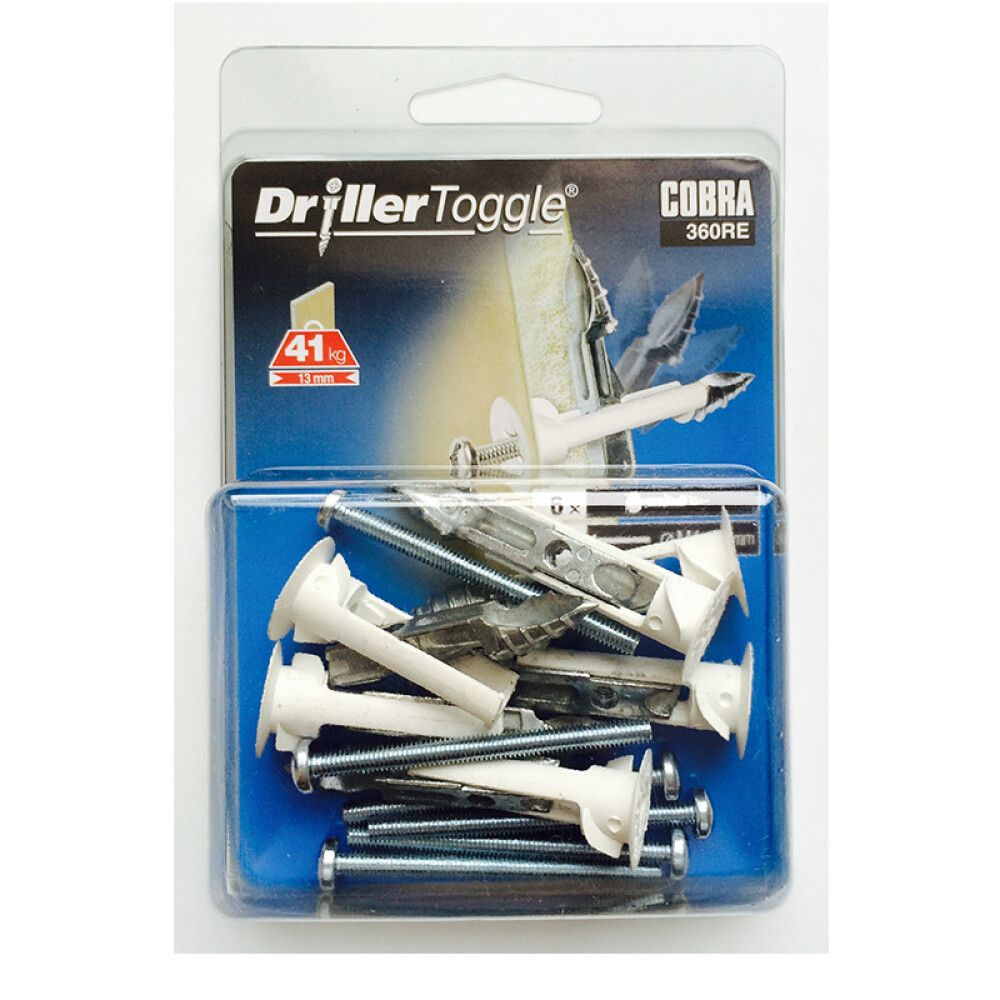 Kipsilevytulppa Cobra 4 x 50 mm 6 kpl