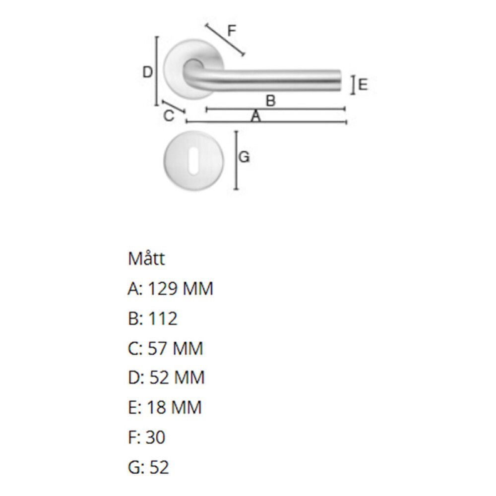 Väliovenpainike Beslagsboden Design B912SN Harjattu RST